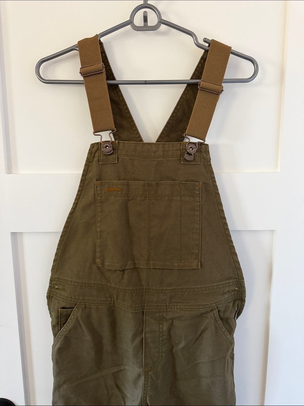 REI Olive Green Utility Bib Overalls - Picture 2 of 11